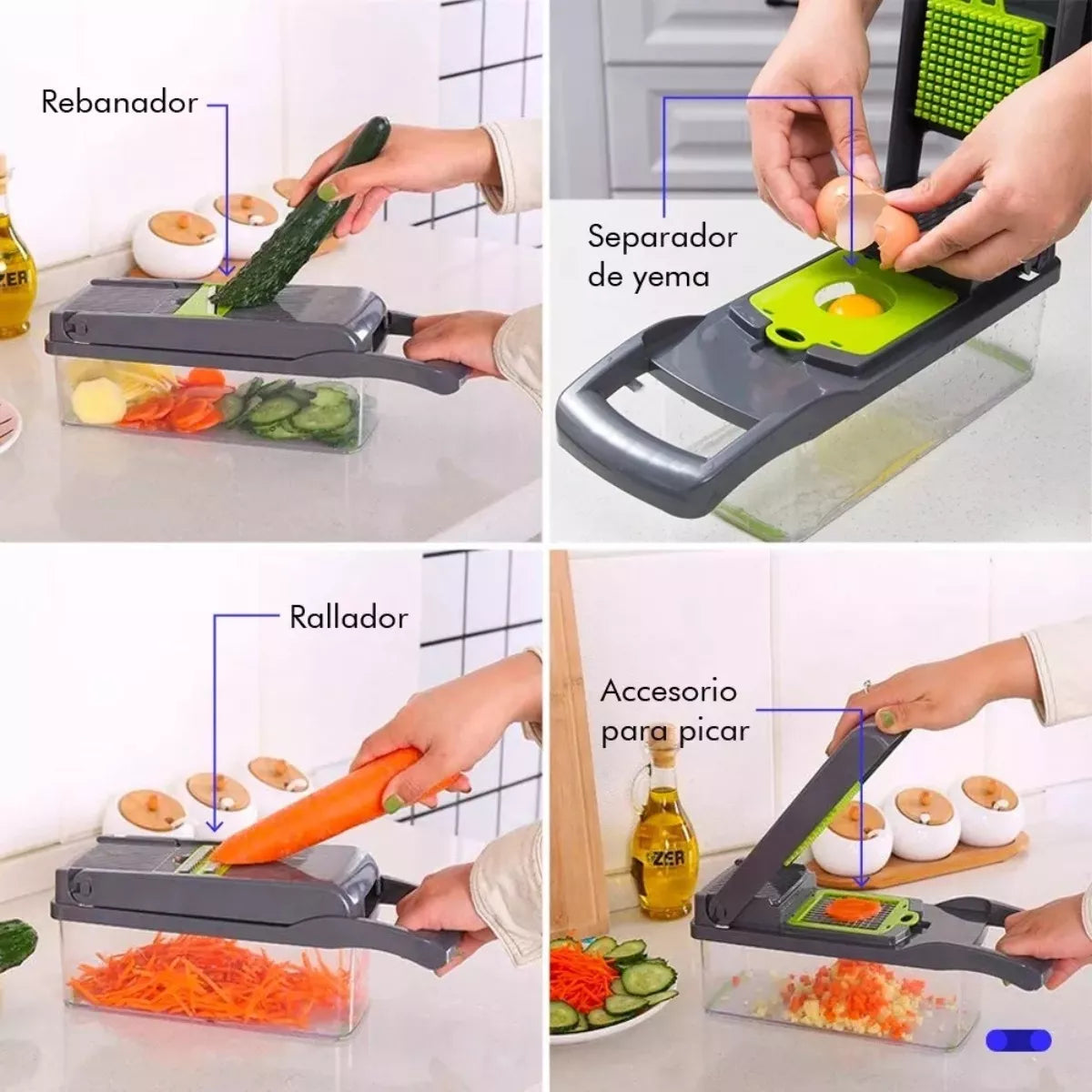 Picador De Verduras Multifuncional 14 en 1