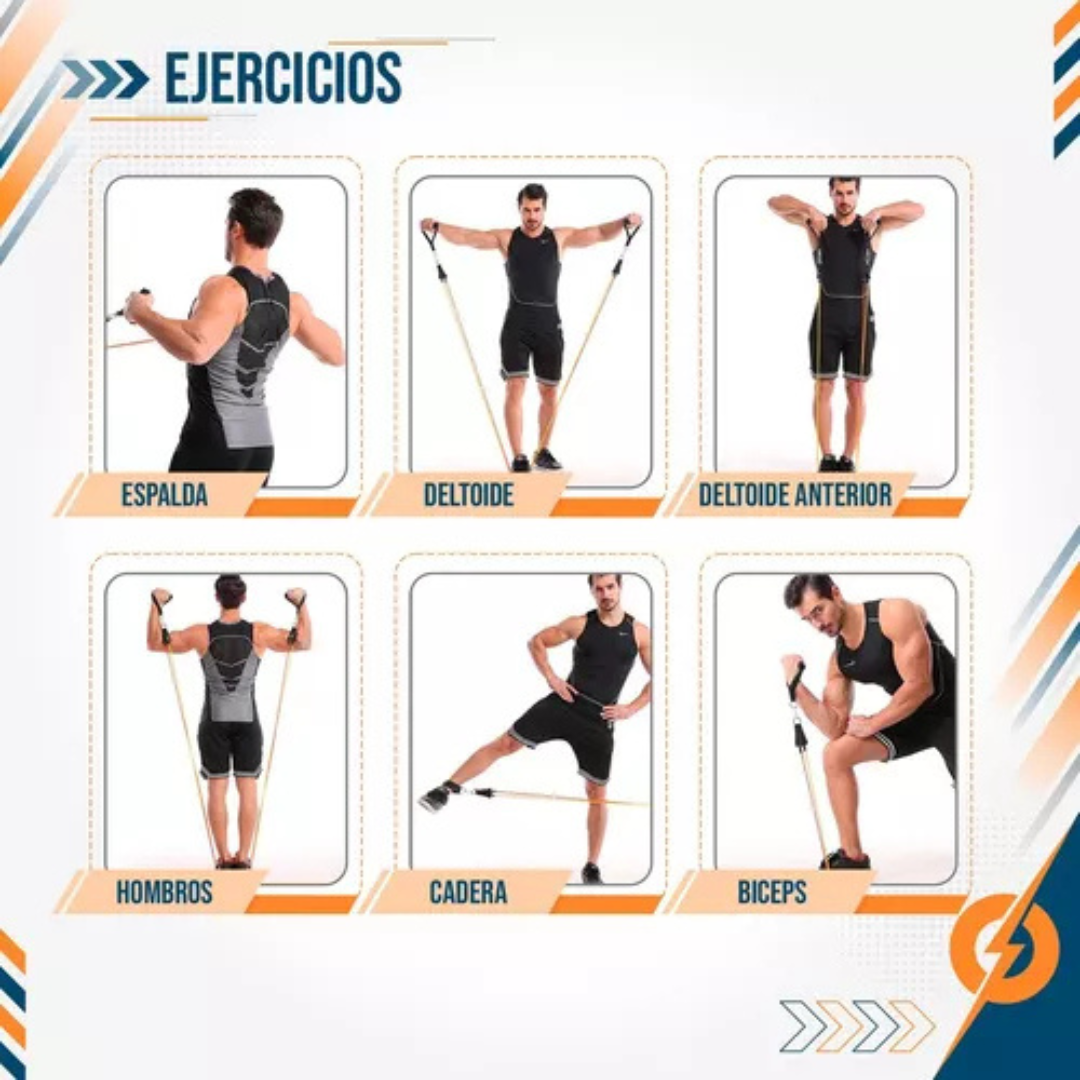 Kit  de Bandas Elásticas De Resistencia para entrenamiento