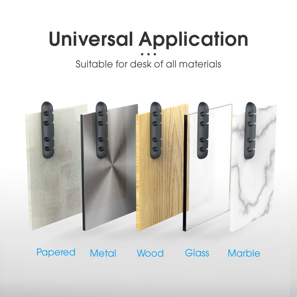 Organizador de Cables Adhesivos - Mantén tu escritorio ordenado